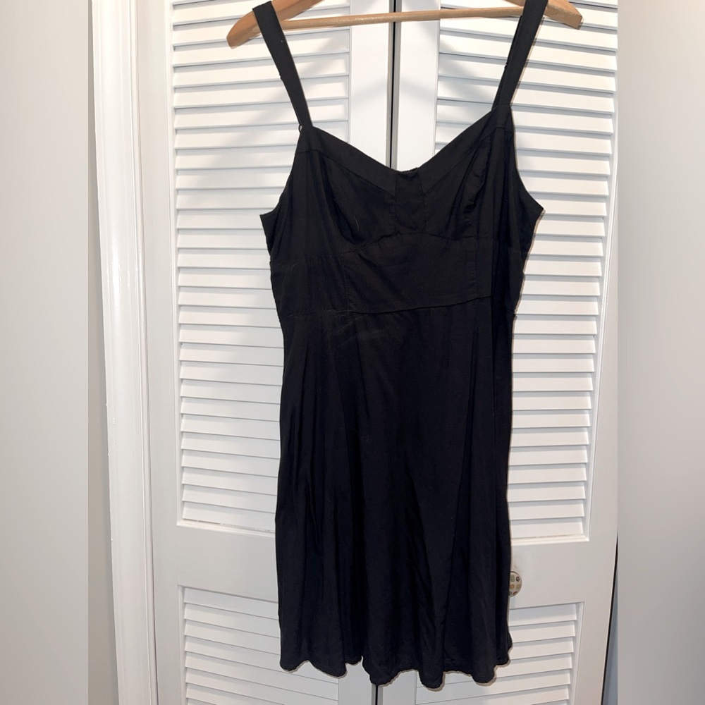 Black slip dress